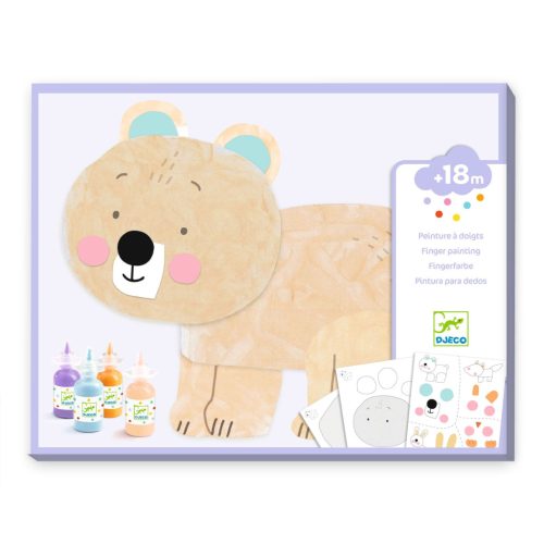 Ujjfestés - Kisállatkák, matricákkal - Messy fun