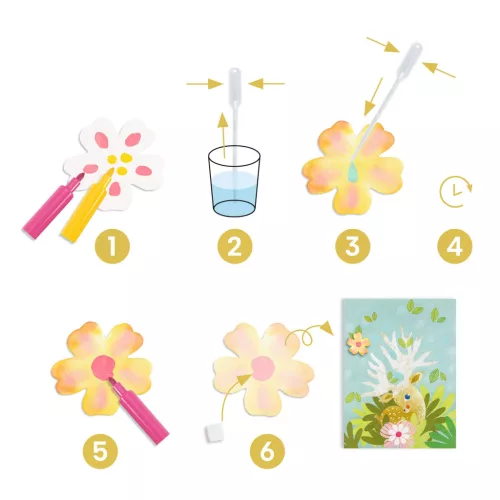 Djeco Itatóspapír színező - Csak kreatívan - With blotting paper