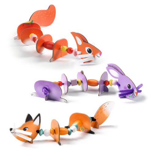 Djeco Fűzés - Cuki állatok - Cute animals