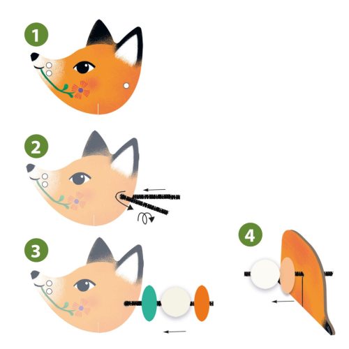 Djeco Fűzés - Cuki állatok - Cute animals