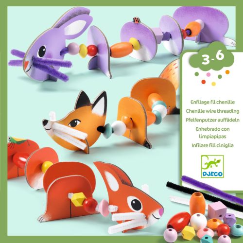 Djeco Fűzés - Cuki állatok - Cute animals