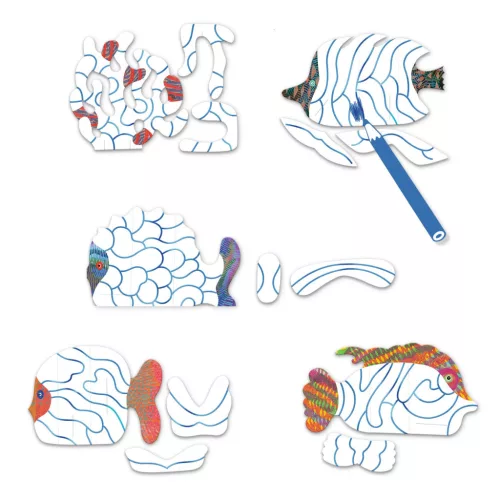 Djeco Színező készlet - A hullámok alatt - Under the waves