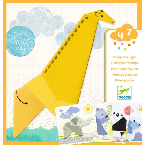 Djeco Első papírhajtogatások - 1, 2, 3… hajtás! - 1, 2, 3… fold!
