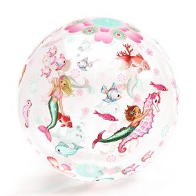  Djeco Felfújható labda, Ø 35 cm - Sellős labda - Mermaid Ball 
