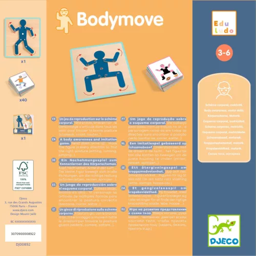 Djeco Fejlesztő játék - Mozdulatok - Bodymove