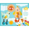 Djeco Képszínezés pöttyökkel és pompomokkal - Fenn az égen - Dots and Pompoms – In the Sky