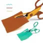   Djeco Kreatív eszközök - 3 olló: sima, cikk-cakk, hullám - My 3 Big Scissors!