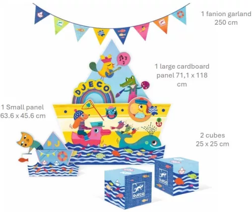 Djeco Kreatív eszközök - Vastag viaszceruza, 12 szín - 12 chunky wax crayons