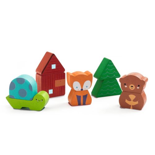 Djeco Formaillesztő és formapárosító - Szivárvány - Puzz and Match Rainbow