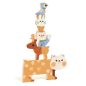   Djeco Formaillesztő, formaberakó - Állati magas - Woody Stack
