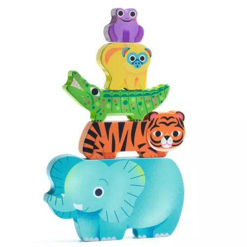 Djeco Formaillesztő, formaberakó - Vadállatos - WoodyWild
