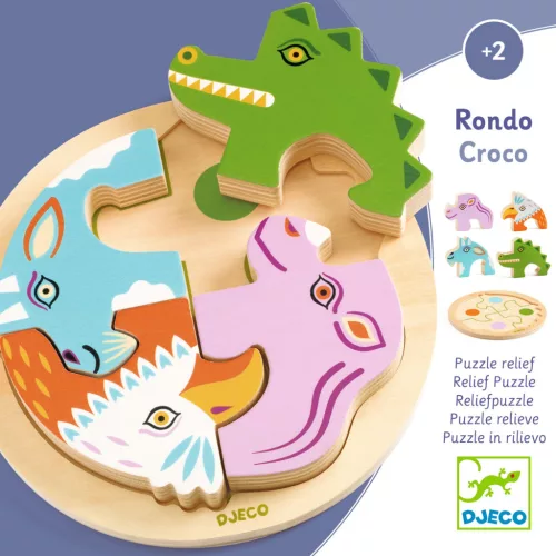 Djeco Formaillesztő, formaberakó - Kroki körtánca - Rondo Croco