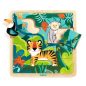 Fa puzzle - Dzsungel puzzle, 12+3 db-os - Puzzlo Jungle