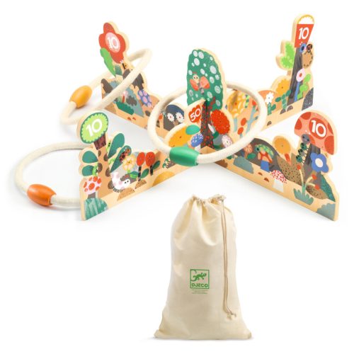 Djeco Célba dobó játék - Kiskertben karika dobó - Gardino