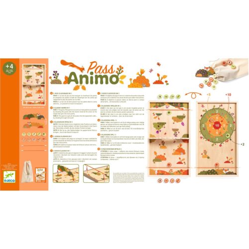 Djeco Ügyességi játék - 2 korongjáték - Pass Animo