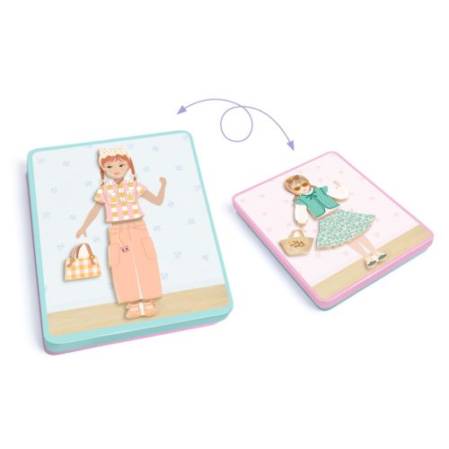 Djeco Mágneses képkirakó - Variációk 12 öltözetre - Inzebox Dressing