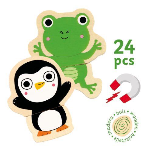 Djeco Mágneses képkirakó - Kukucska - Coucou