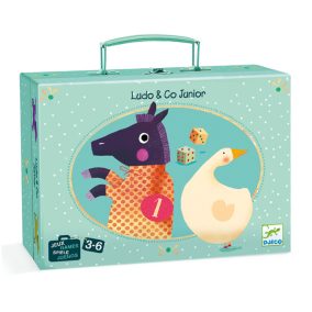   Djeco Társasjáték klasszikus - Társasjáték készlet, 2 játék, 3-6 év - Ludo and Co. Junior