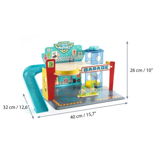 Djeco CRAZY MOTORS parkolóház - Garázs - Garage