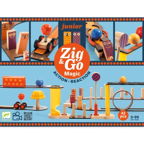 Djeco Építőjáték - Varázslatos, 43 db-os - Zig and Go Junior - Magic