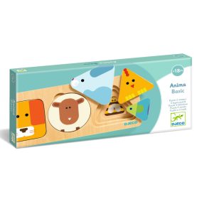   Djeco Formaillesztő, formaberakó - Mini-logika, 3 rétegű - AnimaBasic