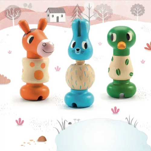 Djeco Toronyépítő fajáték - Csacska - Rondanimo