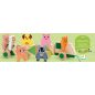   Djeco Húzható- és építőjáték - Tanyasi vonat, 4 vagon + 7 állat - Trainimo Farm