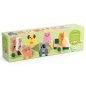   Djeco Húzható- és építőjáték - Tanyasi vonat, 4 vagon + 7 állat - Trainimo Farm