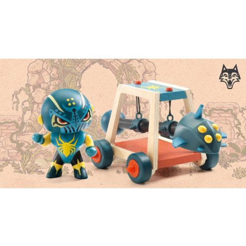 Djeco Arty Toys - Lovag - Pókharcos faltörő kossal - Spider attak