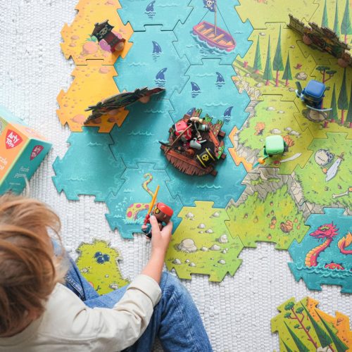 Arty Toys Óriás puzzle - Kalóz és lovag birodalom, 30 db-os - Giant puzzle-Battle