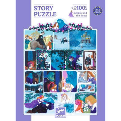 Mese puzzle - A szépség és a szörnyeteg, 100 db-os - Beauty and the Beast