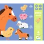 Djeco Primo puzzle - A farmon, 3-4-5-6 db-os - At the farm