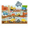 Óriás puzzle - Építkezés, 12+5 db-os - Construction site