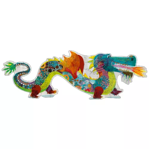 Djeco Óriás puzzle - Leon a sárkány, 58 db-os - Leon the dragon