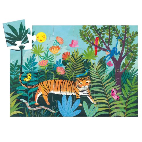 Djeco Formadobozos puzzle - A tigris sétája - The tiger's walk