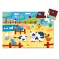   Djeco Formadobozos puzzle - Bocik és tehenek, 24 db-os - The cows on the farm