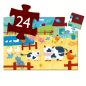   Djeco Formadobozos puzzle - Bocik és tehenek, 24 db-os - The cows on the farm