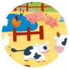 Djeco Formadobozos puzzle - Bocik és tehenek, 24 db-os - The cows on the farm