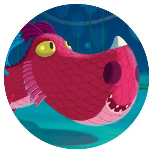 Formadobozos puzzle - Cuki sárkány, 24 db-os - Edmond the dragon