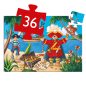   Formadobozos puzzle - Kalózok kincse, 36 db-os - The pirate and his treasure