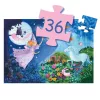 Djeco Formadobozos puzzle - Tündér és az egyszarvú, 36 db-os - The fairy and the unicorn