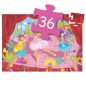   Djeco Formadobozos puzzle - Balerina virággal, 36 db-os - The ballerina with the flower