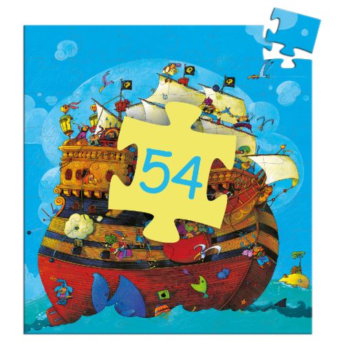 Formadobozos puzzle - Barbarossa hajója, 54 db-os - Barbarossa's Boat