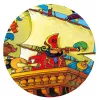 Djeco Formadobozos puzzle - Barbarossa hajója, 54 db-os - Barbarossa's Boat
