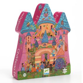   Formadobozos puzzle - Tündérek kastélya, 54 db-os - The fairy castle