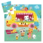   Djeco Formadobozos puzzle - Fagyis kocsi, 16 db-os - Ice cream truck