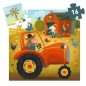 Djeco Formadobozos puzzle - Traktor, 16 db-os - The tractor