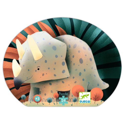 Formadobozos puzzle - Teo a kis dínó, 24 db-os - Teo the dino