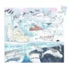 Djeco Formadobozos puzzle - Élet a sarkvidéken, 54 db-os - Polar softness