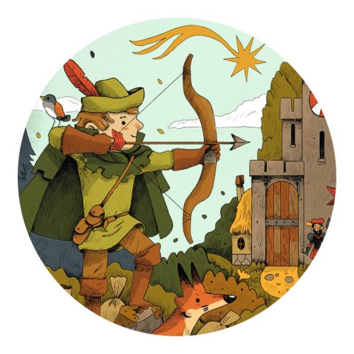 Formadobozos puzzle - Robin Hood, 36 db-os - Robin Hood